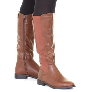 Riding Boots Womens Knee High Chelsea Leather Style Flat Size 5 10 New