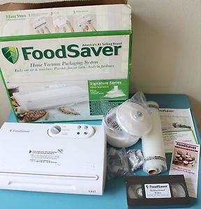 New Food Saver Home Vacuum Sealer Kit V845 FoodSaver "Signature Series" EXTRAS