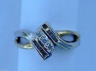 10K White Gold Diamond Ring