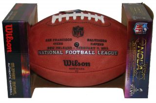 Super Bowl 47 XLVII Wilson Leather Official NFL Football 