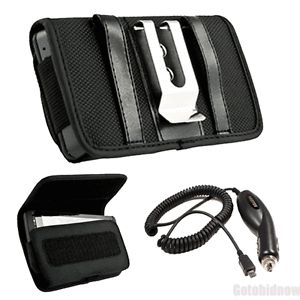 Heavy Duty Nylon Metal Clip Velcro Case Charger for Casio G'Zone Commando 4G LTE