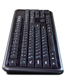 New Russian English Bilingual Multi Color Keys USB Wired Black Keyboard
