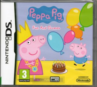 Peppa Pig Fun and Games Game DS DSi Lite 3DS New SEALED