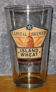 Capital Brewery Island Wheat Otto's Beverage Centers Pint Beer Glass