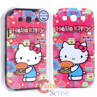 Sanrio Hello Kitty Samsung Galaxy 3 S3 Hard Phone Case Cover Hamburger