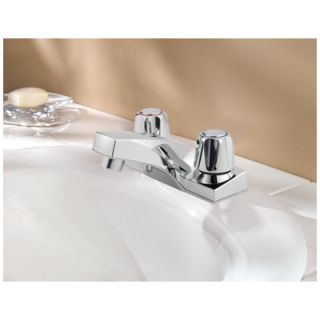 Price Pfister Pfirst Series Centerset Bathroom Faucet with Double Knob Handles   G143 5000