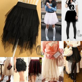 Tulle Tutu Gauze Tier Layered Skirt Dress Multiple Style DR004
