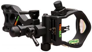 TruGlo Micro Brite 5 Pin Fiber Optic Bow Sight TG5505FB Decreasing Diameter Pins