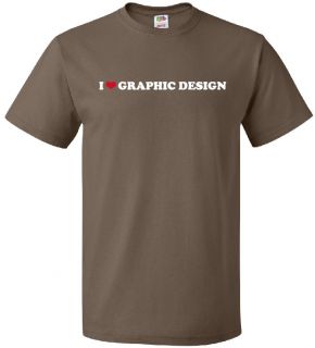 I Heart Graphic Design Cool Creative Visual Artwork Love T Shirt