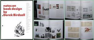 2004 Derek Birdsall Notes on Book Design Typography Graphic Design 248 Page Book