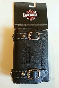 Harley Davidson Leather Case Holster for iPhone GPS PDA Camera NWT Black