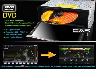 Radio 2Din GPS DVD 7" HD Car Stereo Player Bluetooth USB TV iPod SD LED Movil