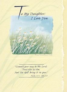 Christian Greeting Card to My Daughter I Love You Buy 12 Cards Shipping Free