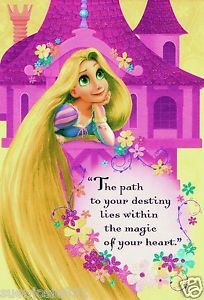 Disney Tangled Rapunzel Castle Birthday Greeting Card