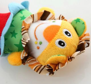 Lovely Kids Baby Soft Animal Model Handbells Rattles Handle Developmental Toy
