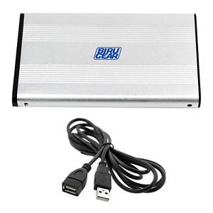 2 5" USB 2 0 SATA HDD Hard Drive Enclosure Case w 6ft USB Extension Cable M F