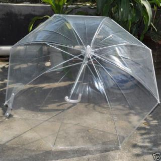 New Fashion Transparent Clear Automatic Umbrella Parasol for Wedding Party Favor