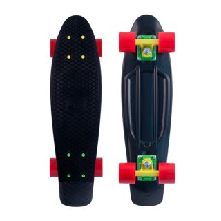 New Penny Original Skateboard Cruiser 22" Complete Black Rasta Red Wheels