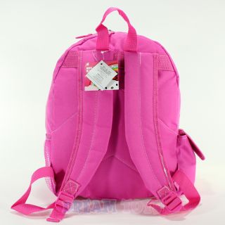14" Sanrio Hello Kitty Pink Argyle Print Med Backpack Girls Bag School Kids