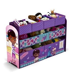 Disney Doc McStuffins Toy Doll Bin Storage Organizer Kids Play Room Furniture
