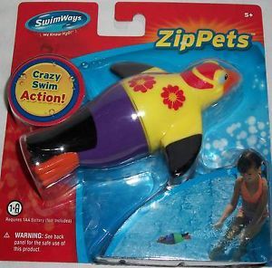 Swimways Zippets Zip Pets Penguin Pool Bath Water Game Swim Fun Toy Kids Beach