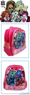 Monster High Plush Preschool School Backpack Shoulder Boys Kids Toy Bag