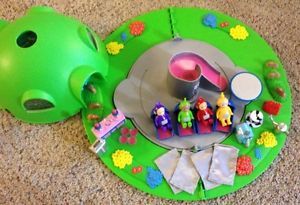 Teletubbies House Hill Dome Play Set Figures Toy Light Up Slide PBS Kids Po Lala