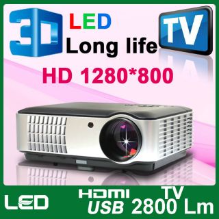 Real 720P HD LCD HDMI USB LED Home Theater Projector Video Proyector 20000hrs