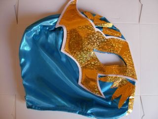 WWE Sin Cara Mistico Toy Luchador Action Figure Blue Shinny Mask