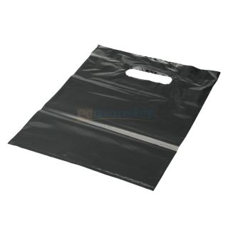 800 9" x 12" Black Glossy Low Density Plastic Merchandise Bags Gift Bags