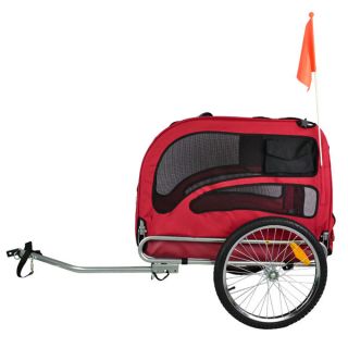 Original Doggyhut Large Dog Bike Trailer Pet Bicycle Carrier in Red 60302 D01