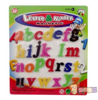 26 Alphabet Letter Number Sign Fridge Magnet Baby Kid Educational Toy