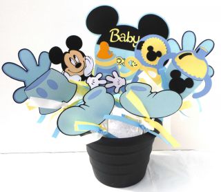 Baby Mickey Mouse Party 10 Centerpiece Sticks Cricut Die Cut Baby Shower