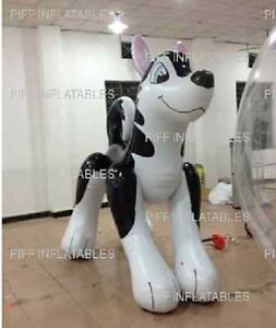 Inflatable Siberian Husky Dog Cartoon Pool Toy Blow Up Huge 7 Feet Tall