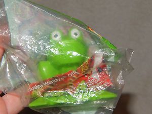 Wendy's Kids Meal Frogger 2 Toy 1991 Frogger Frog Figure Toy RARE in Pkg