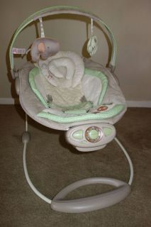 Ingenuity Bright Starts Automatic Bouncer Infant Baby Chair Sleeper Shiloh