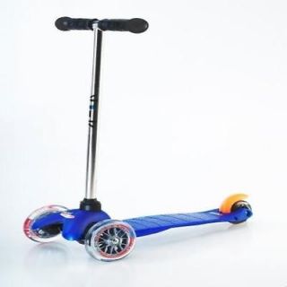 Mini Kick Scooter Blue Design Kids Outdoor Play Game Ride on Infant Toy Gift New