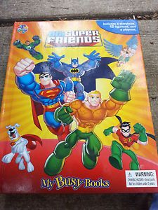 Child Boy Girl Superhero Book Action Figure Toy "DC Super Friends My Busy Books"