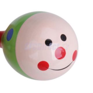 Lovely Pattern Wooden Classic Maracas Musical Baby Children Educational Toys