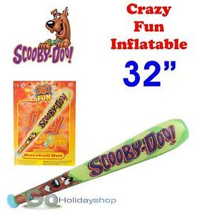 Inflatable 32" Scooby Doo Baseball Bat Truncheon Swimming Pool Toy Blow Up Kids