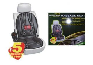 New Heated Back Seat Massage Cushion Chair Massage Office Home Relax Stress Etc