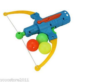 1 Mini Bow Slingshot Gun with 3 Ball Children Kids Party Christmas Fun Toy Gift