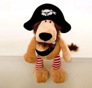  24'' Pirate Lion Stuffed Animal Doll Plush Cute Soft Toy Kids Gift