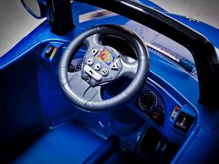 Remote Control Electric Power Wheels R C Ride on Kids Car w  Blue