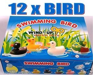 12 x Baby Bath Toys Swimming Bird Duck Wind Up Toys for Kids Boys Girls Gift