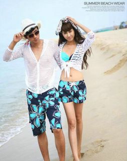 Hot Selling New Fashion Mens Womens Lovers Beach Board Holiday Swim Shorts