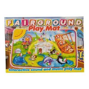 Kids Childs Musical Sound Interactive Music Animal Fairground Play Mat Toy