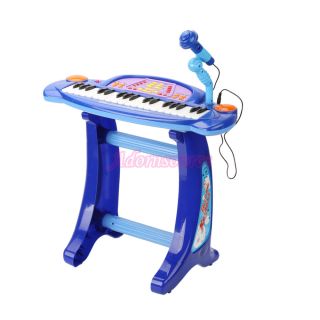 Kids Music Toy Electric Keyboard Piano 36 Key 5050C Blue