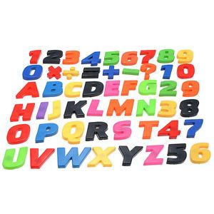 52P Magnetic Magnet Letter Alphabet Number Fridge Kids Child Educational Toy Set