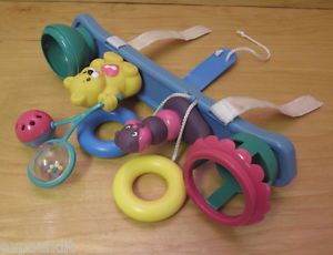 Kids II Stroller Gym Loop Link Toy Snacktime Tray Snack Cup Holder Toy Bar 683 U